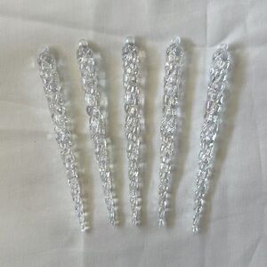 Icicle Ornaments set of 5